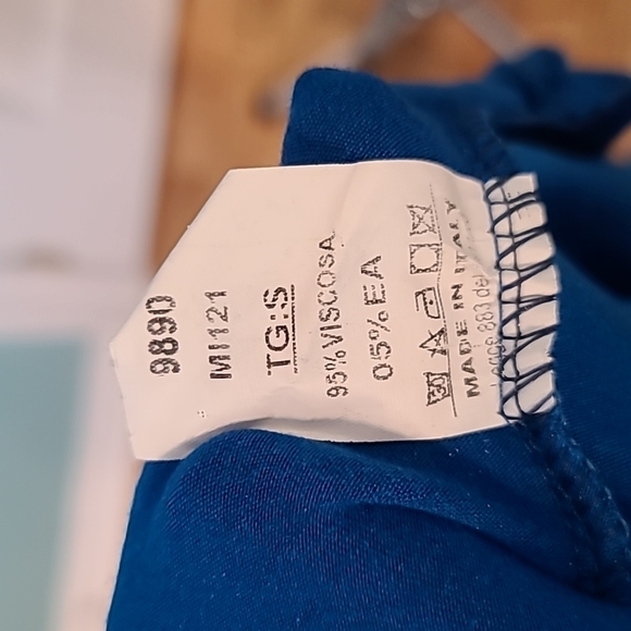 Guarapo, made in Italy , bright blue tunic - Picture 6 of 6